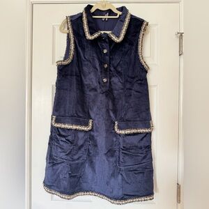 Brand new with tags Anthropologie navy collared mini dress